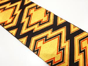 アンティーク 松皮菱模様織り出し袋帯(着用可)